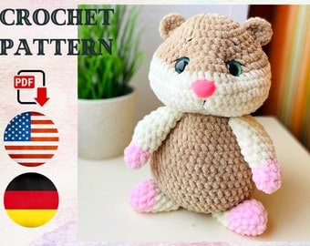 Amigurumi Hamster Crochet Pattern PDF - ChirkaToys