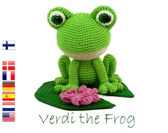 Verdi the Frog Crochet Amigurumi Pattern