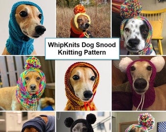Knitted Dog Snood Hat: Instant PDF Pattern