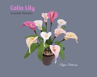 Crochet Calla Lily Wedding Bouquet Pattern Tutorial