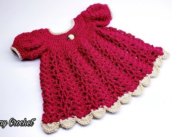 Heartland Beauty Crochet Baby Dress Pattern 563