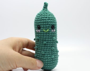 Handmade English Cucumber Amigurumi Crochet Pattern PDF