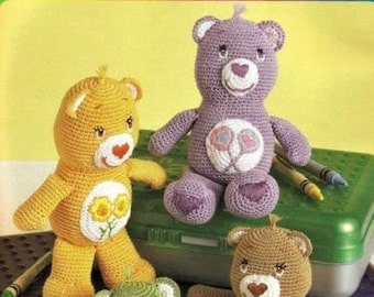 Nearly Free US Mini Care Bears Crochet Pattern