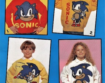 Sonic the Hedgehog Kids Knitting Pattern