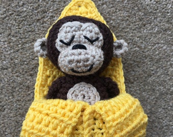 Banana Sleeping Bag Monkey Crochet Pattern