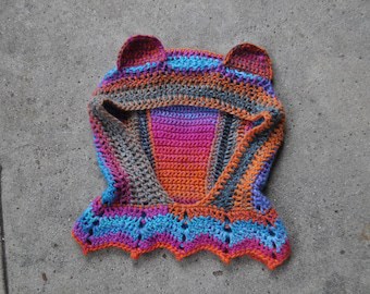 Grateful Dead Crochet Hood Pattern: Hippie Accessory