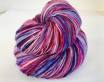Clio Hand-Dyed Pink & Purple Shawl Yarn