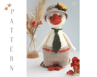 Amigurumi Goose Crochet Pattern and Tutorial