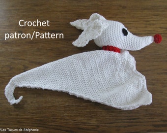 Zero the Ghost Dog Crochet Blanket Pattern