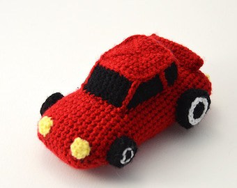 Fast Sports Car Amigurumi Crochet Pattern