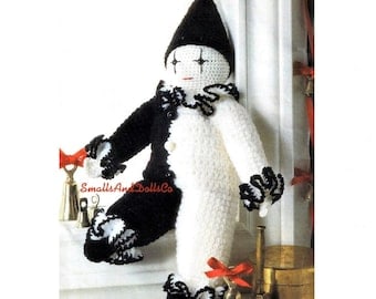 Vintage French Mime Crochet Clown Pattern