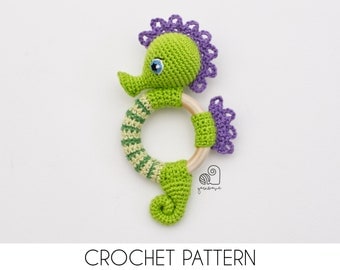 Sam the Seahorse Crochet Pattern for Baby