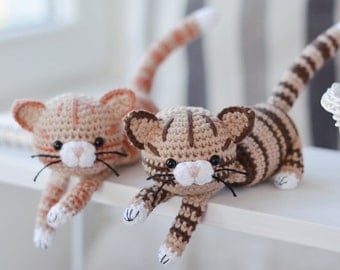 Tabby Cat Crochet Pattern Tutorial PDF