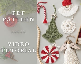 DIY Christmas Macrame Ornaments Pattern P61