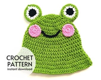 Beginner-Friendly Frog Bucket Hat Crochet Pattern
