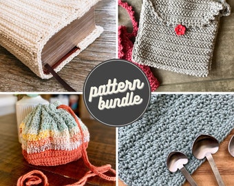 Cotton Crochet Pattern Bundle: 4 Crafty Creations