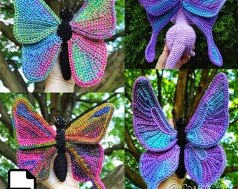 Butterfly Amigurumi Crochet Pattern by Crafty Intentions