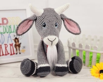 Goat Amigurumi Crochet Pattern with Plush Toy Tutorial
