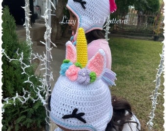 Unicorn Crochet Hat: Instant PDF Pattern
