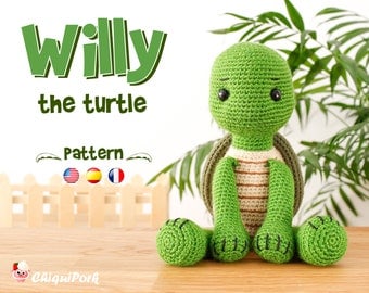 Willy the Turtle: Crochet Amigurumi Pattern PDF