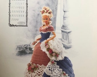 Victorian Barbie Bed Doll Crochet Pattern, 1993