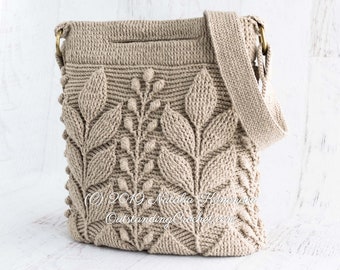 Spica Embossed Crochet Bag Pattern - PDF