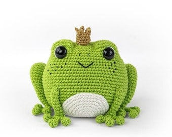Prince Perry Frog Amigurumi Crochet PDF Pattern