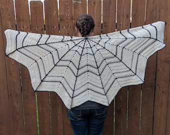 Spiderweb Shawl Crochet Pattern for Evening Festivals