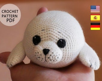 Multilingual Baby Seal Crochet Pattern