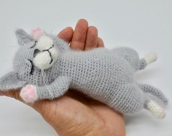 Sleeping Cat Amigurumi Crochet Pattern Set