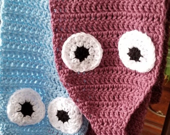 Worm on a String Crochet Scarf Pattern