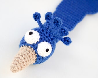 Etsy's Peacock Amigurumi Crochet Bookmark Pattern