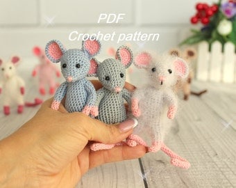 Amigurumi Rat/Mouse Crochet Pattern PDF Tutorial