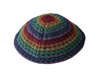 Embroidered Kippah Judaica Crochet Pattern Designs