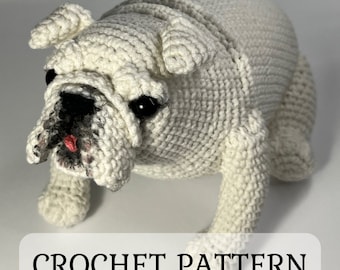 Crochet Bulldog Pattern: Amigurumi PDF in English