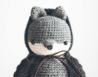 Flynn the Wolf Amigurumi Crochet Pattern PDF