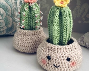 Crocheted Fence Post Cactus Pattern