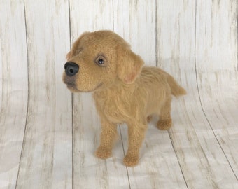 Golden Retriever Puppy Crochet Pattern, Amigurumi Dog