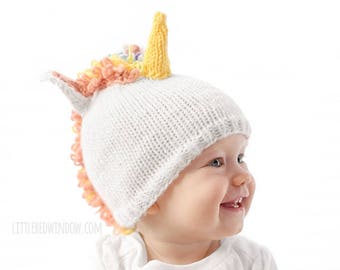 Unicorn Baby Outfit Knitting Pattern