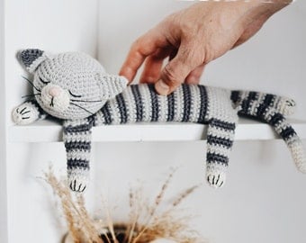 Easy Tabby Cat Amigurumi Crochet Pattern PDF