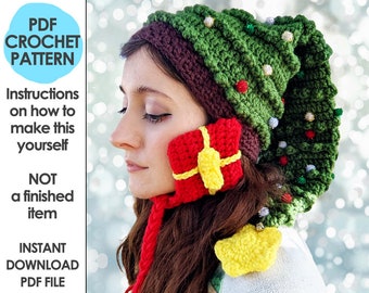 Christmas Tree Crochet Hat Pattern: Ugly Sweater Party