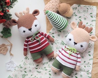 Amigurumi Crochet Reindeer Pattern in English PDF