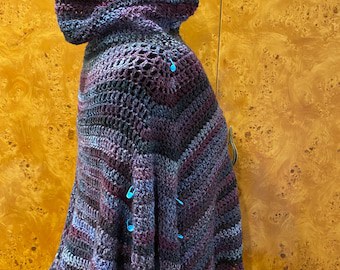 Crochet Hooded Poncho Pattern: Beginner LOTR Style