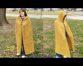 Bag O Day Crochet Cape Cloak Pattern