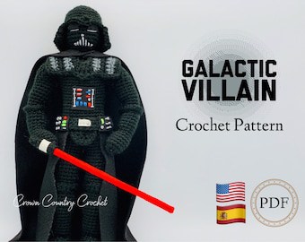 Galactic Villain Amigurumi Crochet Pattern for Geeks