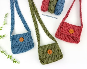 Easy Moss Stitch Crochet Purse Pattern