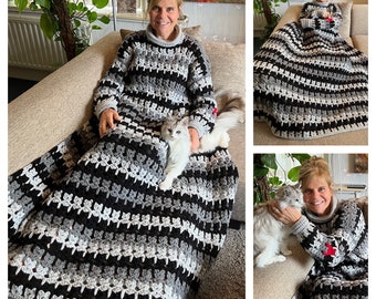 Cozy SweaterblanCAT Crochet Pattern