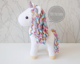 Crochet Amigurumi Pattern: Amethyst the Unicorn