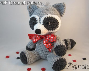Amigurumi Crochet Raccoon Stuffed Animal Pattern