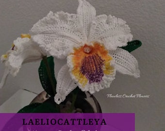 Cattleya Orchid Crochet Flower Pattern